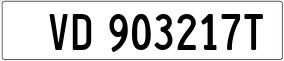 Trailer License Plate
